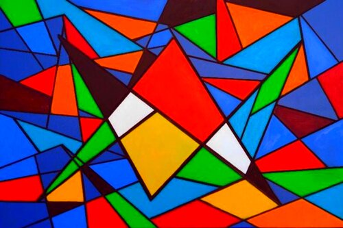 abstraction colors géométrique Daniel Burgraeve