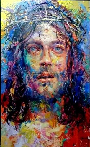 CHRIST,JÉSUS,REVIENT, di Daniel Burgraeve, Pittura in vendita su Singulart