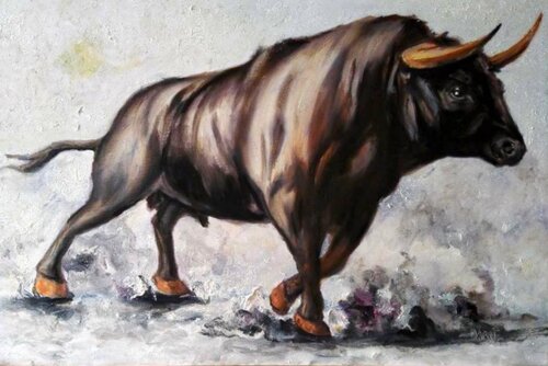 TAUREAU. di Daniel Burgraeve, Pittura in vendita su Singulart