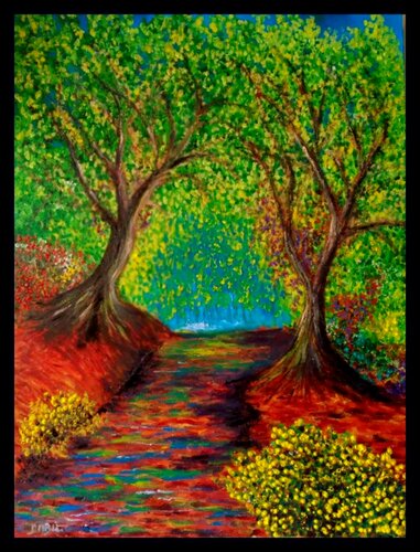 sous bois van Daniel Burgraeve, Schilderij te koop op Singulart