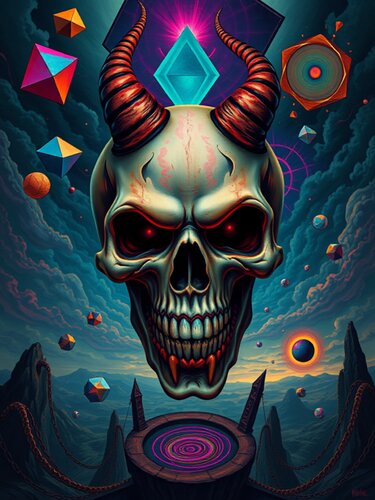 TETE DE MORT de Daniel Burgraeve, Digital a la venta en Singulart