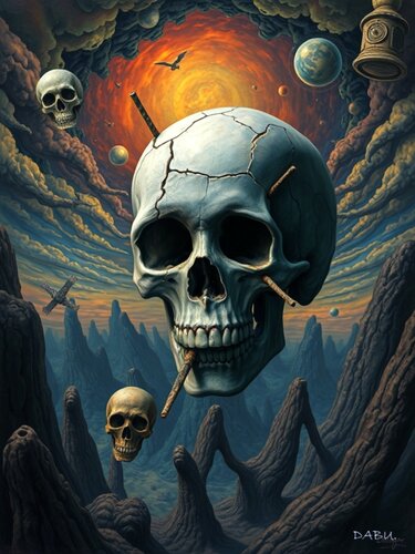 TETE DE MORT di Daniel Burgraeve, Digitale in vendita su Singulart