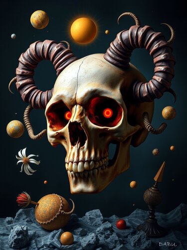 TETE DE MORT de Daniel Burgraeve, Digital a la venta en Singulart