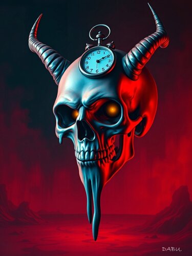 TETE DE MORT de Daniel Burgraeve, Digital a la venta en Singulart