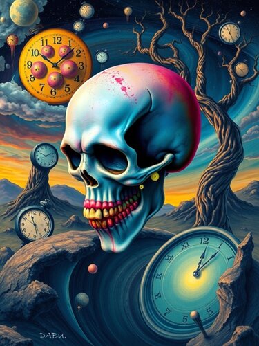 TETE DE MORT di Daniel Burgraeve, Digitale in vendita su Singulart