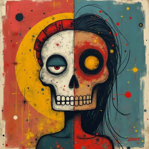 TETE DE MORT di Daniel Burgraeve, Digitale in vendita su Singulart