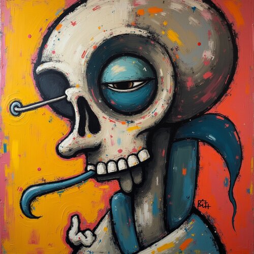 TETE DE MORT by Daniel Burgraeve, Digital for Sale on Singulart