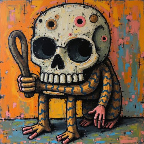 TETE DE MORT by Daniel Burgraeve, Digital for Sale on Singulart