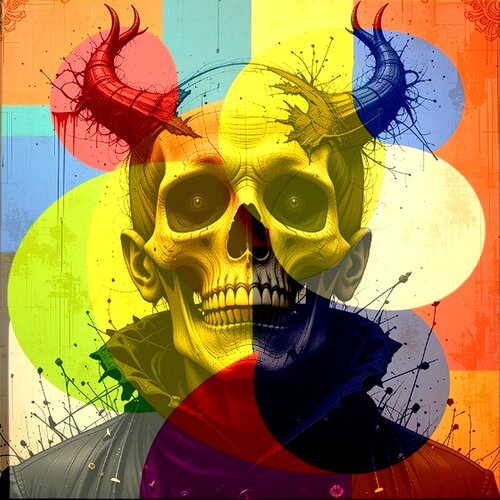 TETE DE MORT de Daniel Burgraeve, Digital a la venta en Singulart