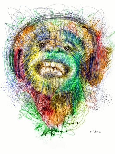 PETIT SINGE von Daniel Burgraeve, Zeichnungen kaufen auf Singulart