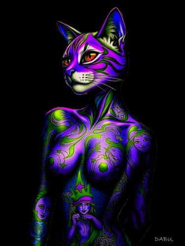 FEMME CAT von Daniel Burgraeve, Digital kaufen auf Singulart