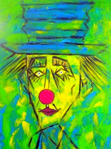 CLOWN TRISTE von Daniel Burgraeve, Malerei kaufen auf Singulart
