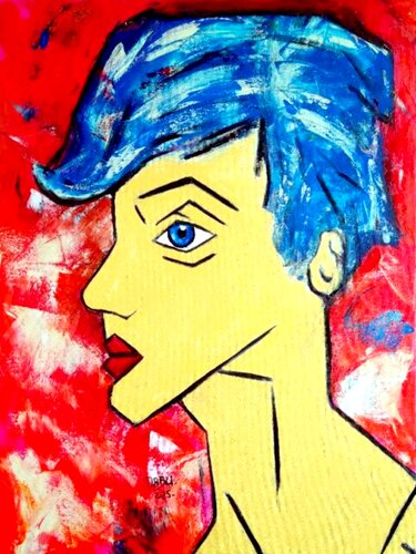 GARÇONNE par Daniel Burgraeve, Peinture en vente sur Singulart