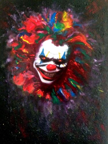 CLOWN MÉCHANT von Daniel Burgraeve, Malerei kaufen auf Singulart