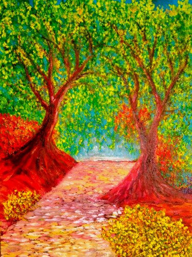 SOUS BOIS van Daniel Burgraeve, Schilderij te koop op Singulart