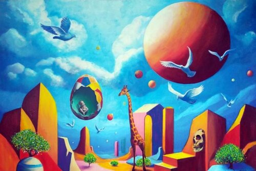 NAÎTRE VIVRE MOURIR van Daniel Burgraeve, Schilderij te koop op Singulart