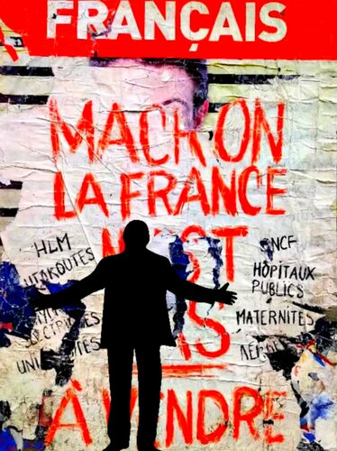 STREET ART, MACRON... 1/10 by Daniel Burgraeve, 기타 매체 for Sale on Singulart