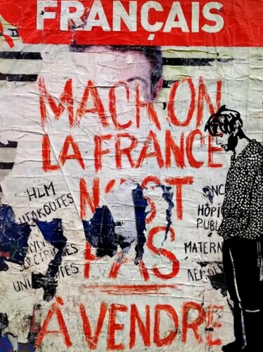 STREET ART, MACRON 1... 1/10 di Daniel Burgraeve, Altri media in vendita su Singulart