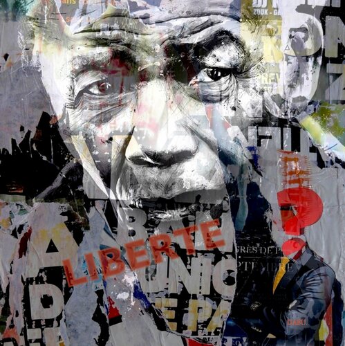 AFFICHES, STREET ART, MANDELLA... 1/10 de Daniel Burgraeve, Otros medios a la venta en Singulart