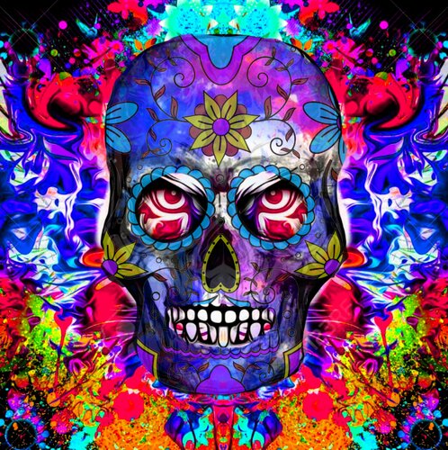 TÈTE DE MORT 12... 1/10 di Daniel Burgraeve, Digitale in vendita su Singulart