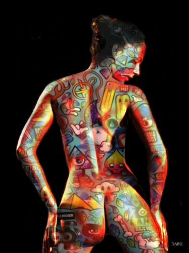 EVE TATOO.1...1/10 di Daniel Burgraeve, Pittura in vendita su Singulart