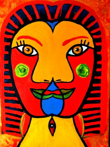 ABSTRAIT, SUR LES TRACES DE PICASSO..3. von Daniel Burgraeve, Malerei kaufen auf Singulart