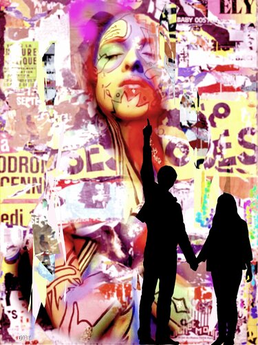 STREET ART, AFFICHE...30...1/10.. di Daniel Burgraeve, Altri media in vendita su Singulart
