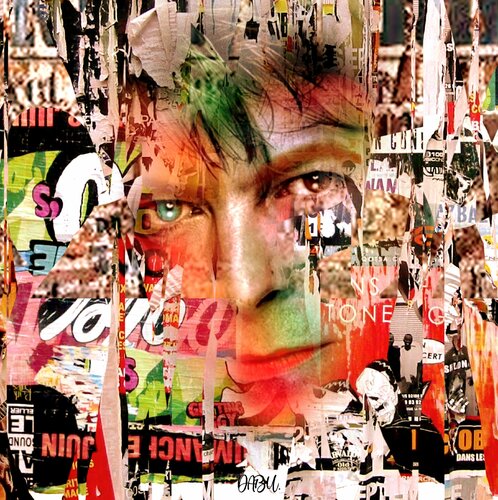 STREET ART, POP ART, AFFICHE, DAVID BOWIE. di Daniel Burgraeve, Altri media in vendita su Singulart