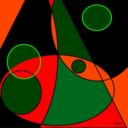 ABSTRACTION GÉOMÉTRIQUE, ABSTRAIT..1. di Daniel Burgraeve, Pittura in vendita su Singulart