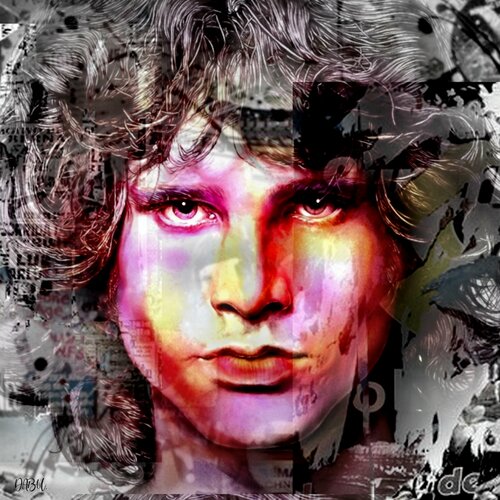 JIM MORISON, POP ART, AFFICHES, STREET ART...1/3. di Daniel Burgraeve, Altri media in vendita su Singulart