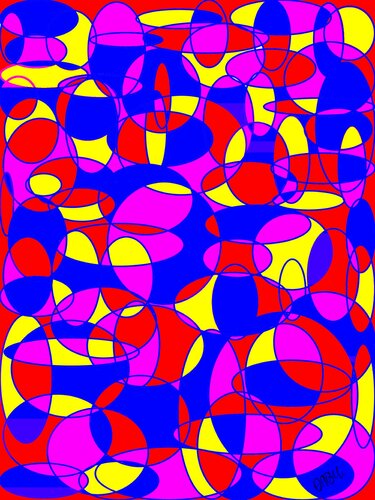 ABSTRAIT, ABSTRACTION GÉOMÉTRIQUE... par Daniel Burgraeve, Peinture en vente sur Singulart