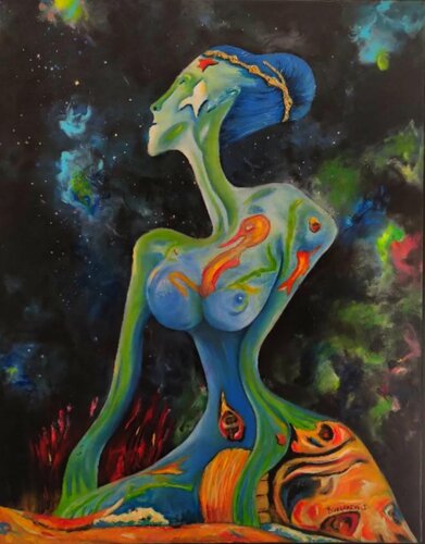 VENUS DÉESSE DE L AMOUR. di Daniel Burgraeve, Pittura in vendita su Singulart