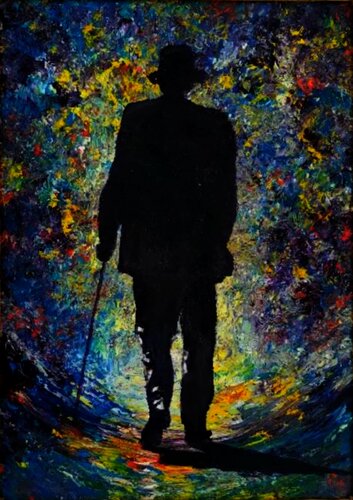 VERS LA LUMIÈRE. par Daniel Burgraeve, Peinture en vente sur Singulart