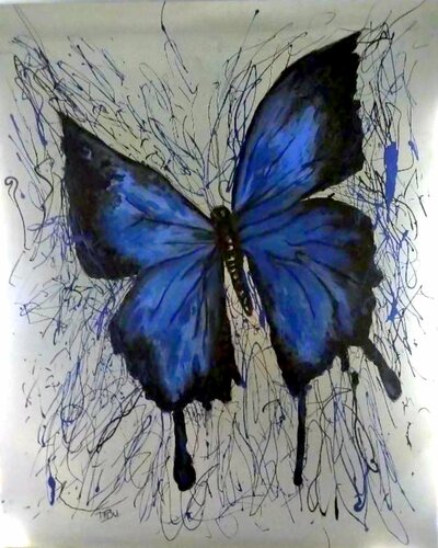 PAPILLON par Daniel Burgraeve, Peinture en vente sur Singulart