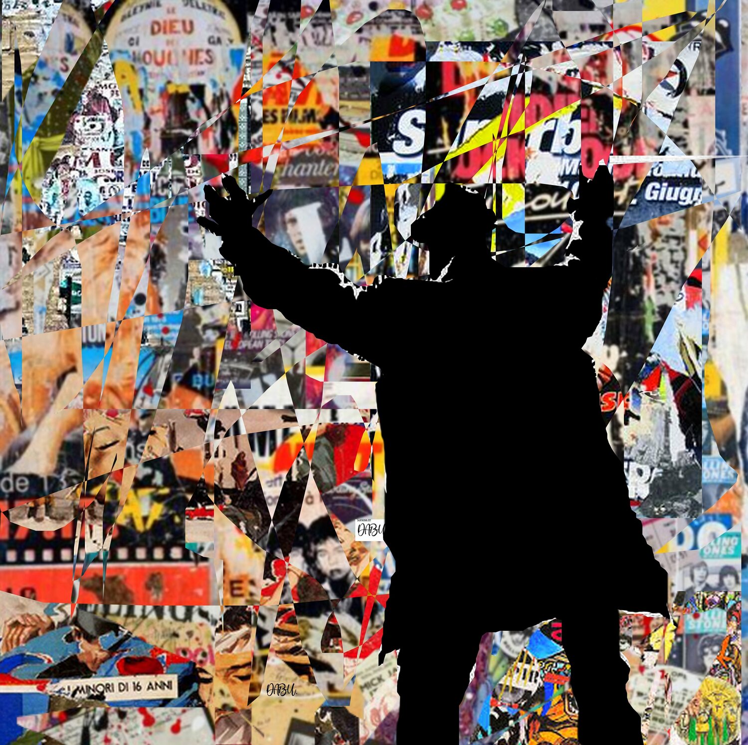 STREET ART,COLLAGES..20...1/10. Daniel Burgraeve Andere Medien zu verkaufen