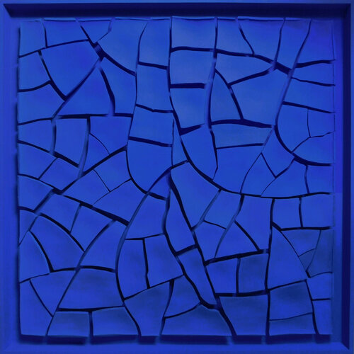 Cracked Blue I by Pin Vega, Painting for Sale on Singulart