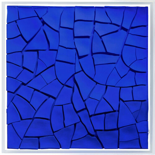 Cracked Blue II by Pin Vega, 油畫 for Sale on Singulart