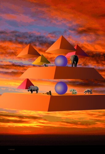 Cielo2 di piero gentilini, Digitale in vendita su Singulart