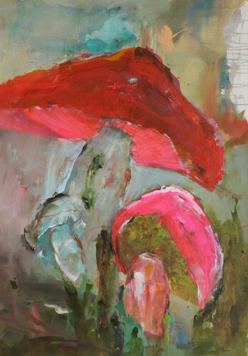 mushrooms #01 di Josef Thalhofer, Pittura in vendita su Singulart