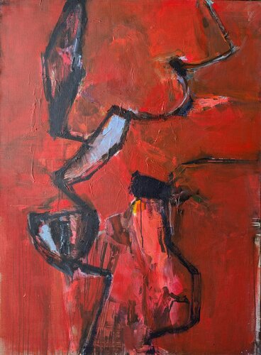 Symphonie in Rot #1 van Josef Thalhofer, Schilderij te koop op Singulart