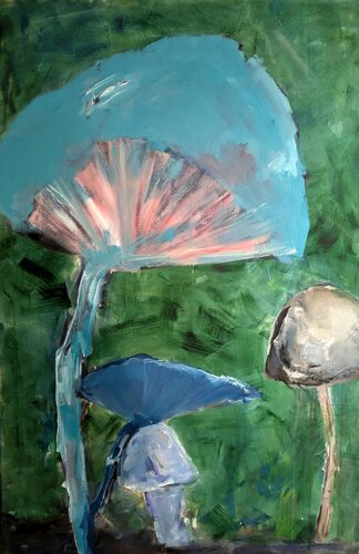 Traumwald der Pilze by Josef Thalhofer, Painting for Sale on Singulart