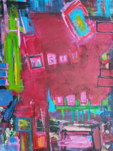 Ansichten einer Stadt (5) di Josef Thalhofer, Pittura in vendita su Singulart