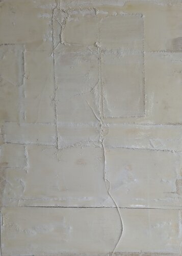 OHNE TITEL, weiß van Josef Thalhofer, Schilderij te koop op Singulart
