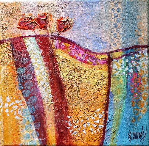 TROIS ARBRES DANS LE VENT by Elisabeth Coudol, Painting for Sale on Singulart