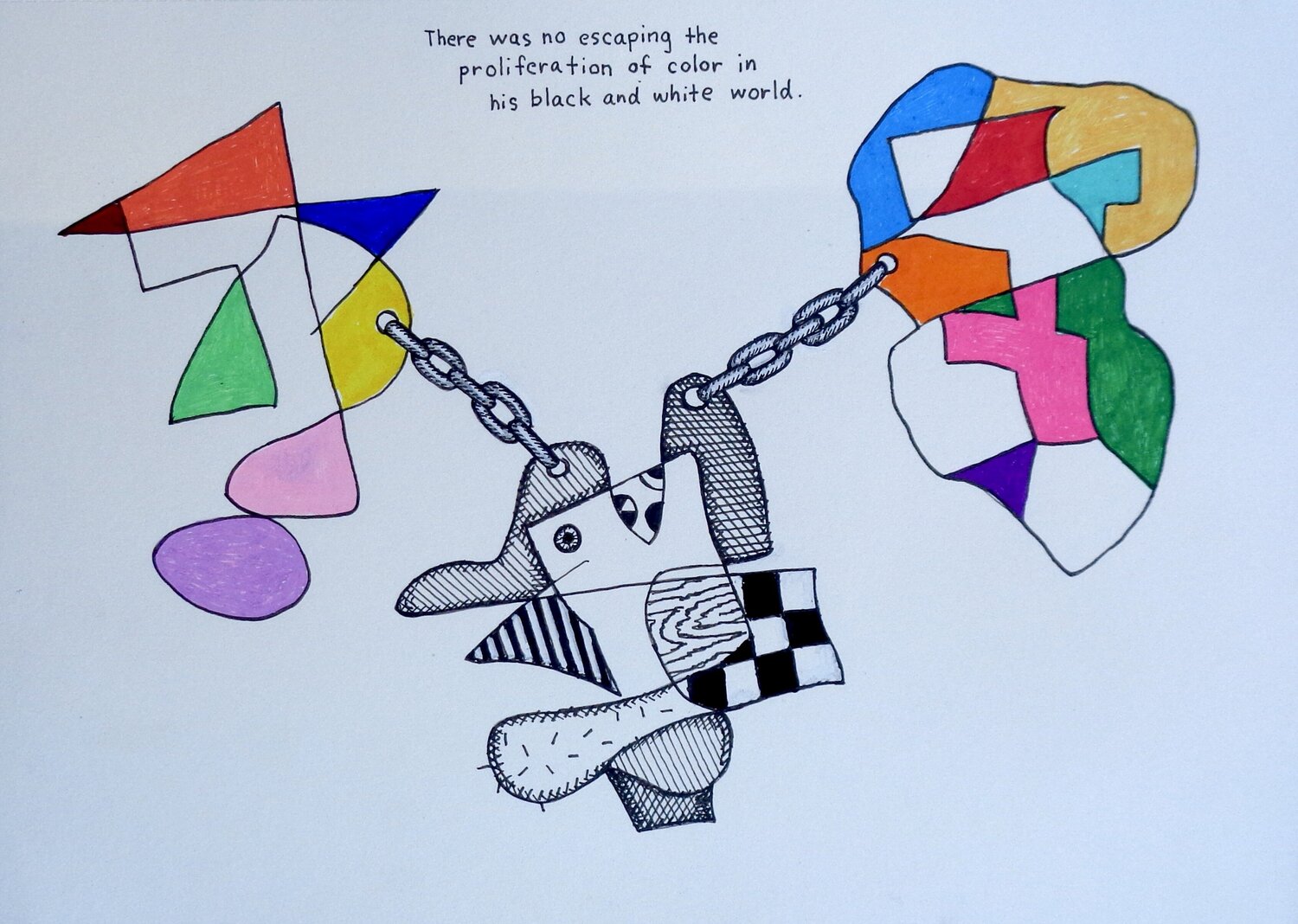 There was no escaping the proliferation of color in his black and white ...