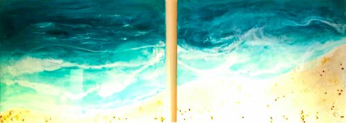 Meer und Seesucht van Natalie Schwarz, Schilderij te koop op Singulart