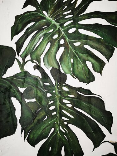 MONSTERA van Natalie Schwarz, Schilderij te koop op Singulart