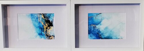 Ocean I + Ocean II di Natalie Schwarz, Pittura in vendita su Singulart