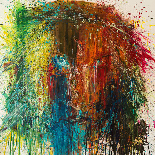 THE KING di Natalie Schwarz, Pittura in vendita su Singulart