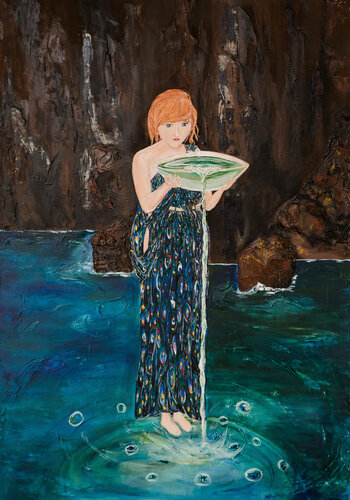 An der Quelle di Natalie Schwarz, Pittura in vendita su Singulart